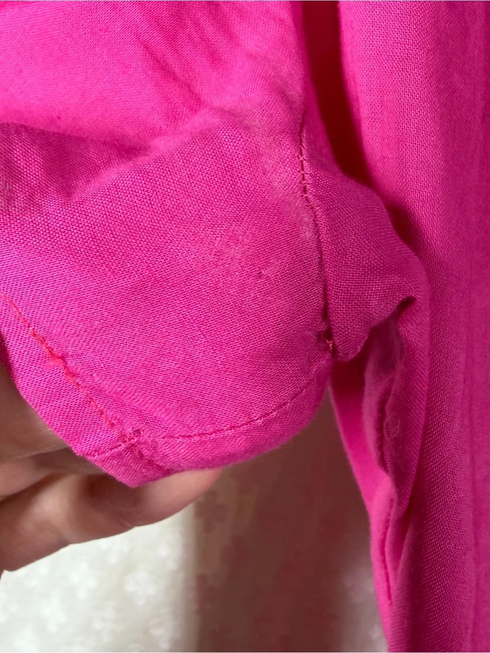 J. Crew Pink Tiered Short Sleeve Tie Waist Cotton Maxi Dress